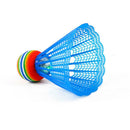 6Pcs Badminton Shuttlecock Rainbow Head Nylon Ball Luminous Badminton