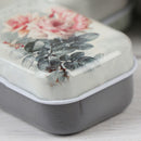Mini Flower Tin Trinket Jewelry Coin Box Tinplate Storage Case Small Rectangu 3C