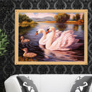 5D Diy Diamond Painting Animal Swan Cross Stitch Diamond Embroidery Round D