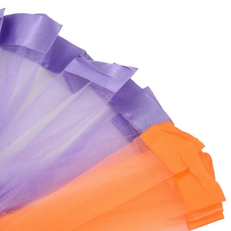 Kids Lovely Handmade Colorful Tutu Skirt Girls Rainbow Tulle Tutu Mini Skir D4K9