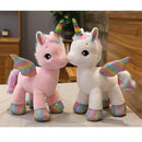 Cute Rainbow Unicorn Horse Plush Soft Toys for Kids Girl Birthday Gift Pink