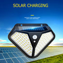 Solar LED Sensor Wall Light Garden Yard Pathway Security Lamp (102 LED)