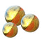 Pack of 3 Golden Stainless Steel Gazing Ball Seamless Mirror Balls Sphere Hollow