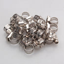 10X Adjustable Car Fuel Petrol Pipe Hose Clips Stainless Spring Clamp 0-25m C7S5