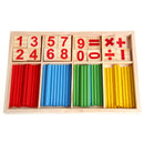 Math Manipulatives Wooden Counting Sticks Baby Kids Preschool Educational Toys