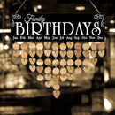 Wooden Calendar Family Decorative Listing Birthday Reminder Home Decoration