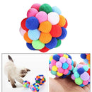 3Pieces Colorful Cat Ball Toys Pet Interactive