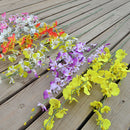 10pcs Artificial Butterfly Orchid Real Touch Flowers Xmas Room Decor Blue