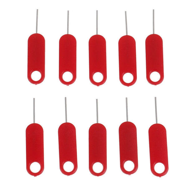 10 Pcs Red sim card tray removal eject pin key tooME