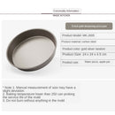 Round Pizza Baking Pan Pizza Tray - Carbon Steel Pizza Pan Baking Sheet Oven