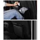 Car Trash Can with Lid,Car Trash Bag Hanging with Storage Pockets-Collapsib