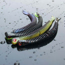 4pcs Soft Worm Fishing Lure Bait Fishing Tackle 5g with 4 Colors