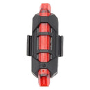 USB Rechargeable LED Bicycle Taillight Waterproof Bike Warning Lamp (Red)