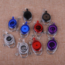 10x Retractable Carabiner Reel Pull Belt Key ID Card Badge Tag Clip Holder Strap