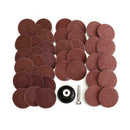 40 PCS 2 inch /50 mm 24/60/120/240 Grit Roll Lock Sanding Roloc Disc P1P4 A2N8
