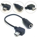 Micro USB to 3.5mm Jack Female Headphones Adapter Headset Audio Adapter Mus T5H0