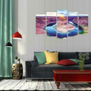 5pcs 5D DIY Full Drill Diamond Painting Ring Lake Water Cross Stitch Crafts Kits
