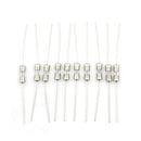 10pcs Glass Tube Fuse Axial Leads 3.6*10mm 2A Slow Blow .