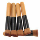 5 PCS Flat Brush Top Buffer Foundation Powder Cosmetic Salon Makeup Basic N A5F7