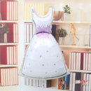 FO01 1 Pair Bride Groom Dress Shape Foil Helium Balloons Wedding Decor WL3C