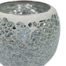 2x Colorful Mosaic Glass Candle Holder Votive Tea Light Holder Succulent Pot
