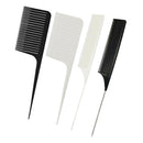 4 Pieces Barber Fine Salon Dyeing Hair Weave Highlighting Foiling Hair Comb