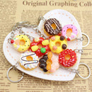 Sweet Cake Keychain Pendant Bread Food Keyring Gift  Bag Purse Key Chain SRA Kw
