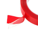 Red Double Sided Adhesive Tape High Strength Acrylic Gel Transparent Car Fix ME