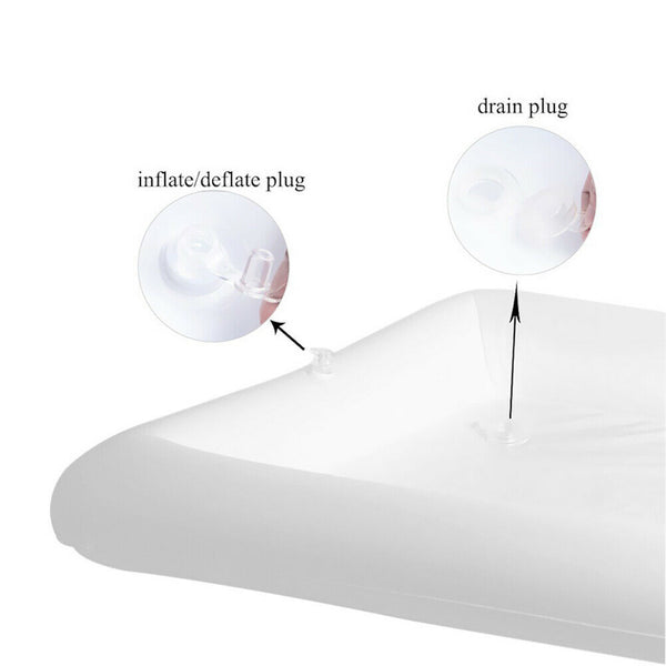 Inflatable Air Mattress Pool Water Salad Tray Beach Party Food Drink Holder A#S