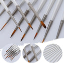 12pcs/set Gouache Nylon Hair Stroke Paint Brush Durable Hook Line Pen Watercolor