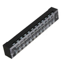 5 Pcs 600V 15A 12 Positions 12P Dual Rows Covered Barrier Screw Terminal Bl F4E5