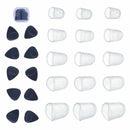 Meideal 15 pcs Clear Guitar Fingertip Protectors in 5 Sizes Silicone for Gu