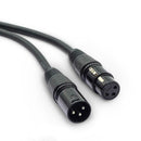 3-Pin XLR Audio Balance Microphone Cable Female To Dual Male Extension