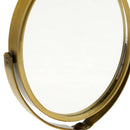 3in Mini Dual Side Normal Magnifying Oval Stand Makeup Table Mirror Bronze