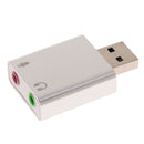 USB External Sound Card Audio Adapter with 3.5mm Microphone /Headphone Jacks