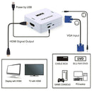 HDMI to VGA Male to Female Adapter Cable with Audio Port X9C9