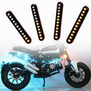 Switchback Car DRL 12 LED Light Strip Tube Sequential Turn Signal Lights CoolOZ
