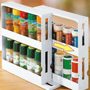 Rotating Shelf Spice Organizer Slide Kitchen Cabinet Cupboard Storage RackS Bj