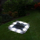 LED Square Solar Ground Light Outdoor Garden Path Buried Lamp (White Light) A