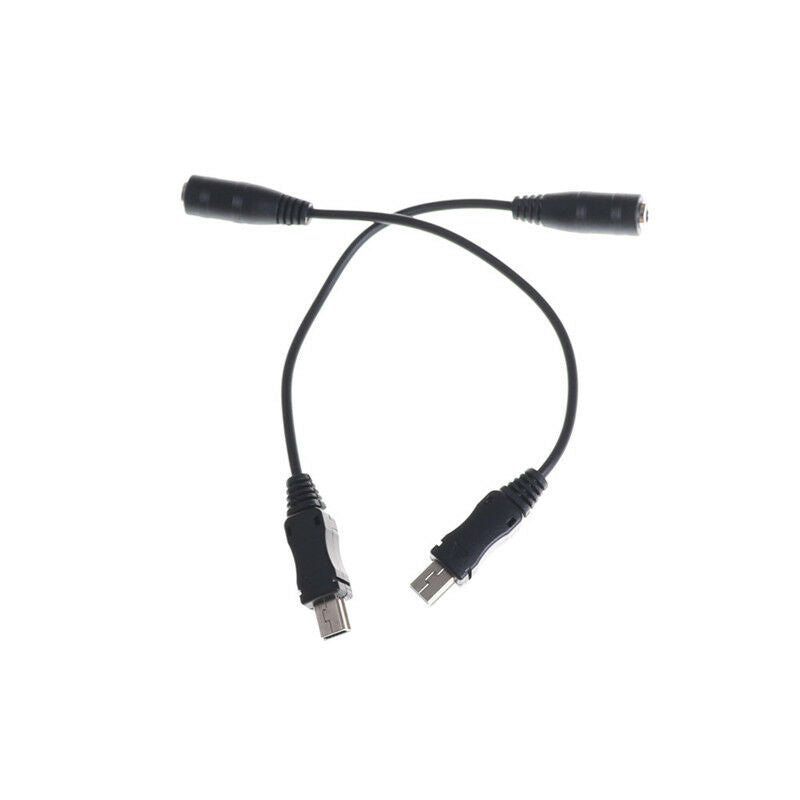 Mini USB Male to 3.5mm Jack Female Audio Cable Cord Adapter Headphone EarphoneJR