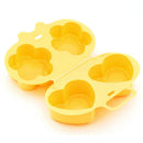 Microwave Oven Steamed Egg Utensil Two-Side Love Flower Steamed Chicken Egg G9V1
