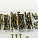 100pcs Bolts Nuts Kit, M6 Hex Socket Head Cap Screws Nuts W/Case