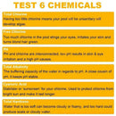 50x 6 In1 Swimming Pool SPA Test Strip Chlorine PH Alkalinity Hardness C6W3
