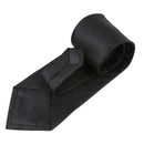 Black Color Tie Formal Stripe for Men Knight