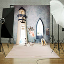 Ocean Landscape Cloth Background Photography Backdrop for Photo Studio Decor