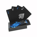 Quality Plastic Pvc Poker Waterproof Black Playing Cards Creative Gift Dura