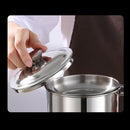 Container with Strainer Stainless Steel Oil Storage Can Strainer 1.2L with L Ew