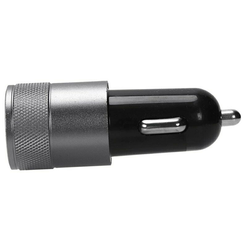 2.1 Ah Dual USB Blu-ray car charger Aluminum Alloy Car Charger 2.5 * 2.5 *  S2B1