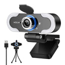 1080P Built-in Mic Game With Privacy Cover Tripod Fill Light HD Webcam Recording