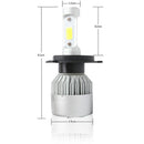 2x H4 HB2 9003 285000LM 1950W LED Headlight Kit Hi/Lo Beam Bulb High Power 600_